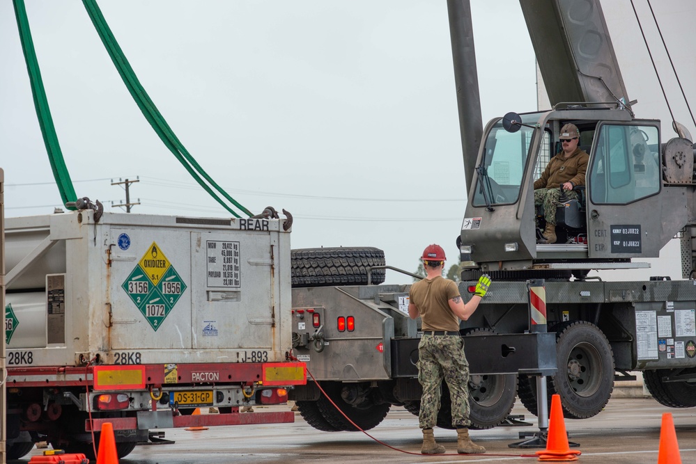 NMCB 11 Conducts Crane Operations