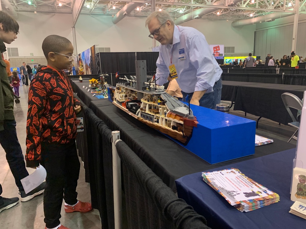 Naval Museum volunteers at BrickFest Live