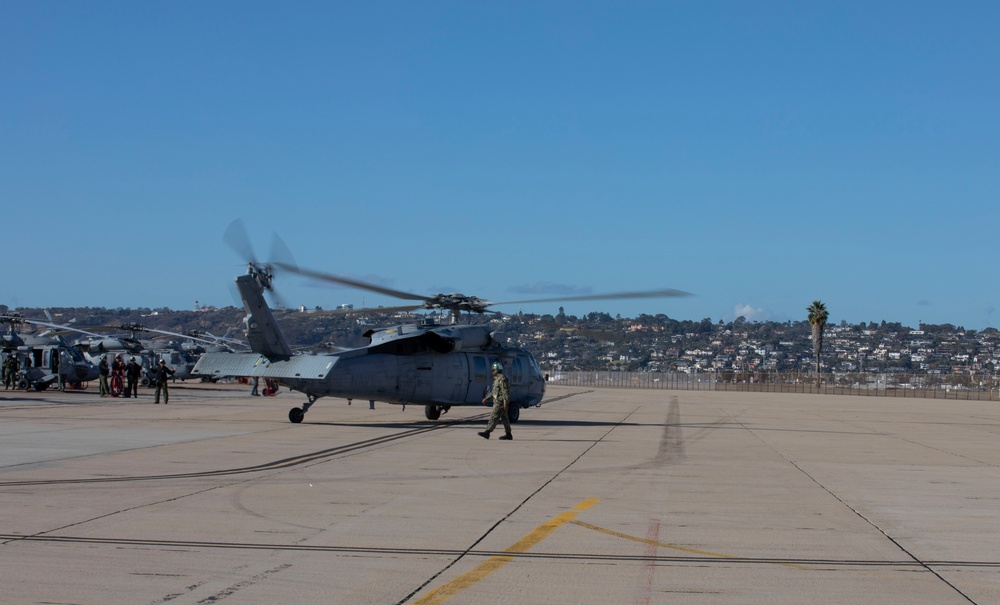 Helicopter Sea Combat Squadron 3 Fleet Support Detachment Conducts Flight Operations