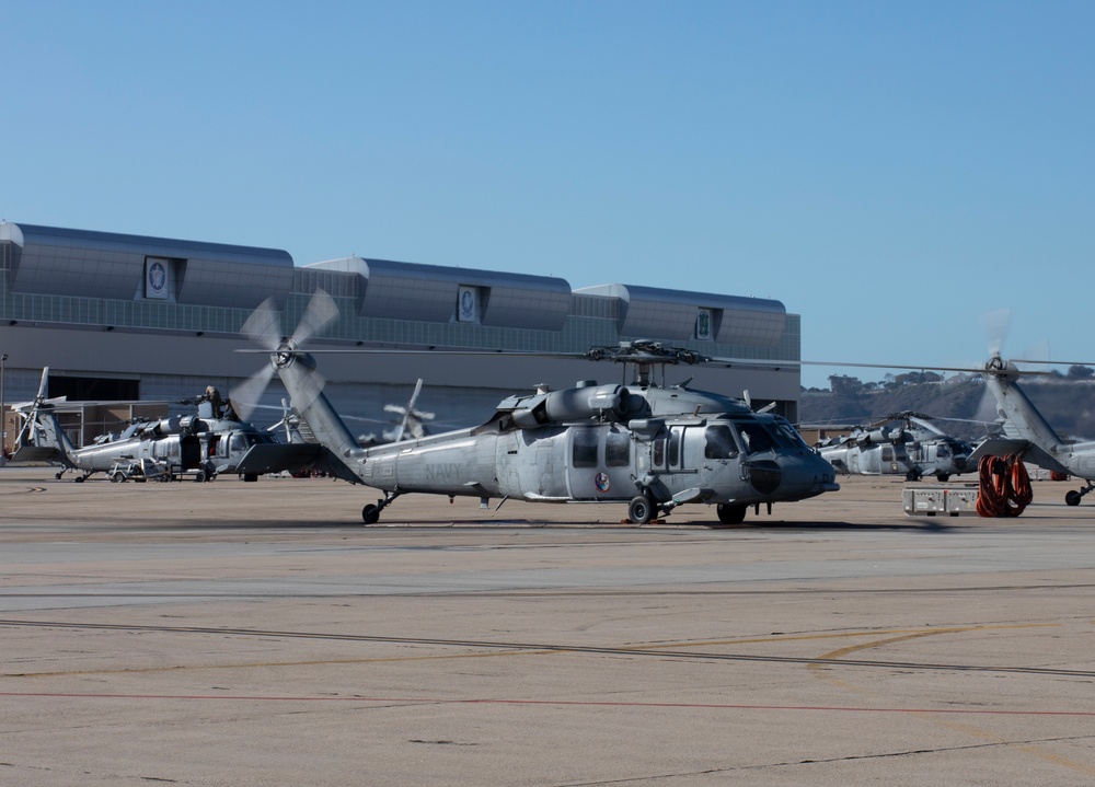 Helicopter Sea Combat Squadron 3 Fleet Support Detachment Conducts Flight Operations