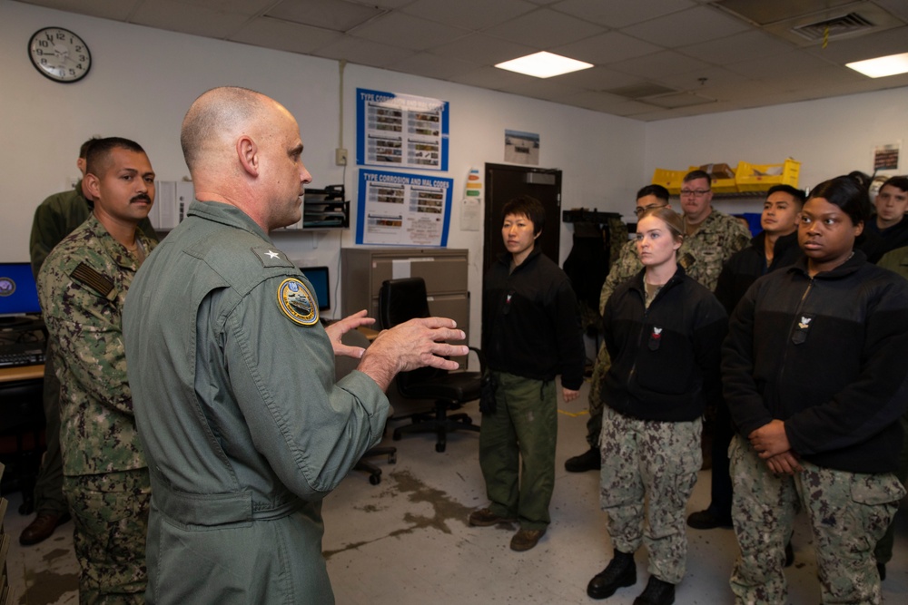 CNAFR Visits Helicopter Sea Combat Squadron 3 Fleet Support Detachment