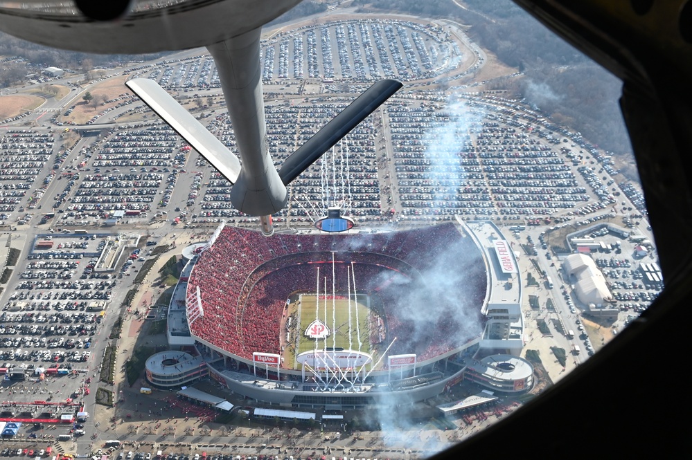 Coolest flyover ever! Arrowhead Stadium home of the Kansas City Chiefs.