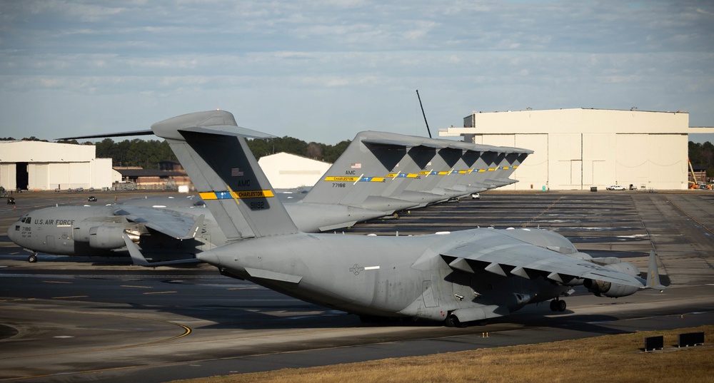 JB Charleston launches 24 C-17s, demonstrates warfighting capabilities during mission generation exercise