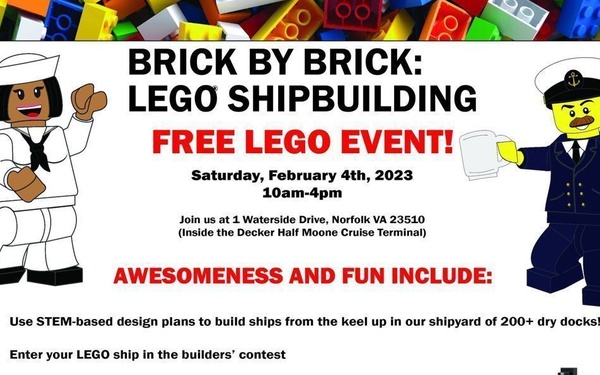 Naval Museum to host FREE Brick by Brick: LEGO Shipbuilding Event