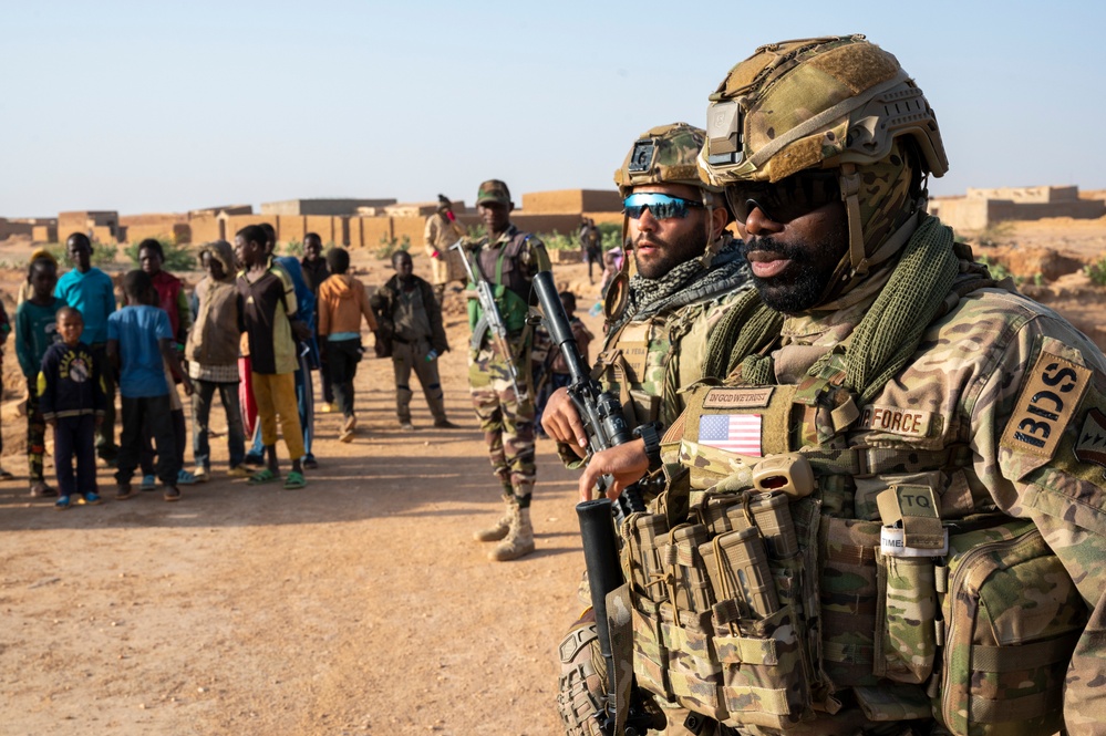 409 ESFS QRF  partner with FAN to conducts security patrol