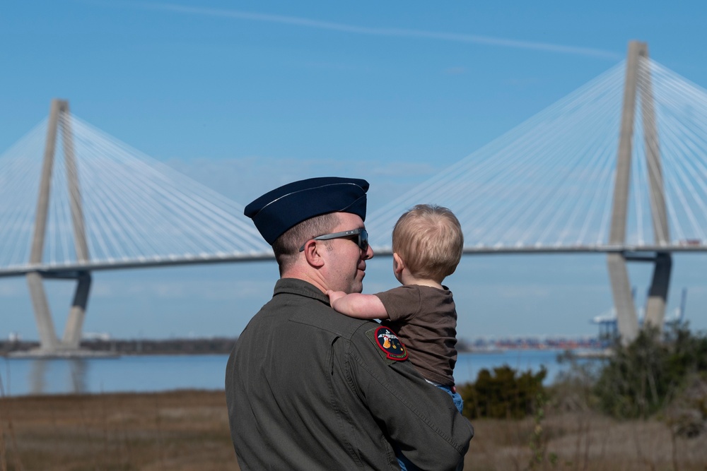 The C-17 Globemaster III soars across the Lowcountry