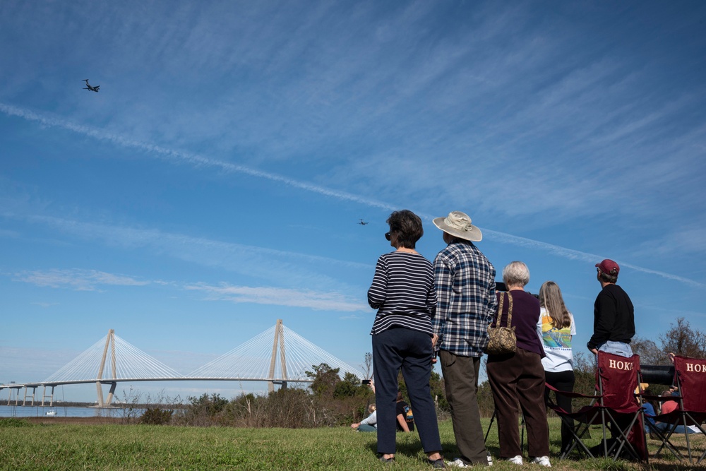 The C-17 Globemaster III soars across the Lowcountry