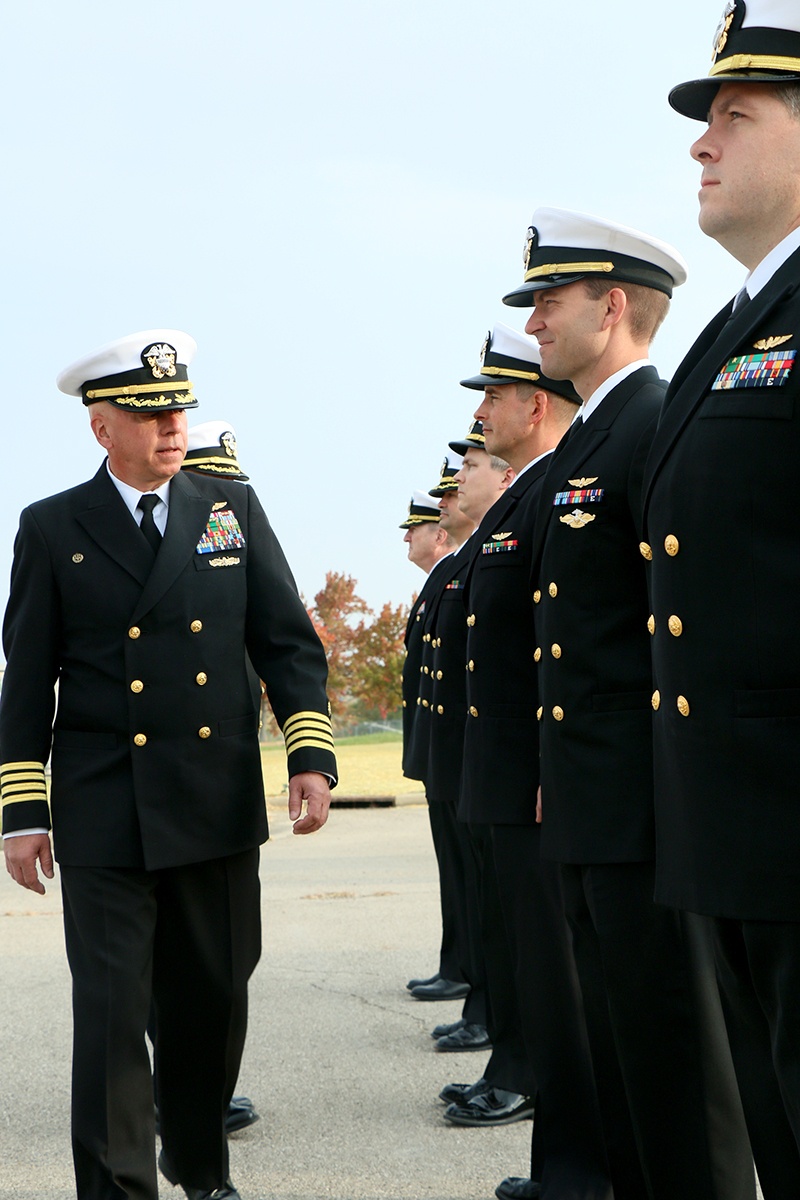 NAMRU-D conducts winter uniform inspection