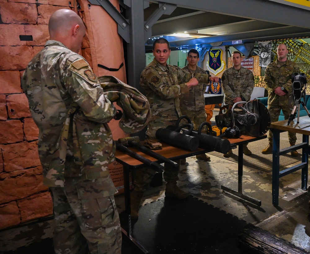 Maj. Gen. Lutton and Chief Master Sgt. Gamez Visit Minot Air Force Base