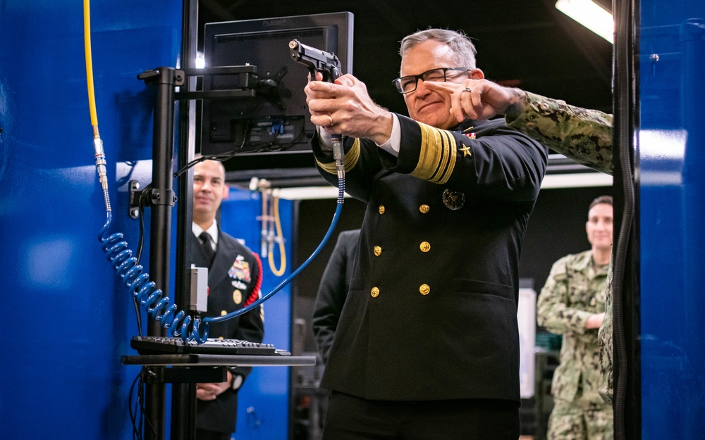 Deputy Chief of Naval Operations and Medal of Honor Recipient tour Recruit Training Command