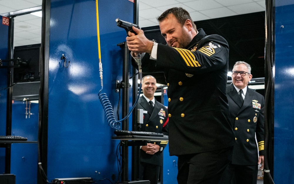 Deputy Chief of Naval Operations and Medal of Honor Recipient tour Recruit Training Command