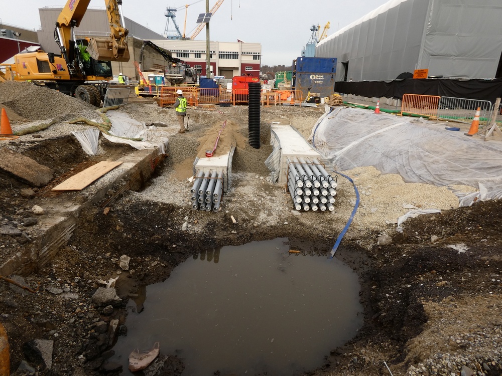 Officer in Charge of Construction Portsmouth Naval Shipyard Oversees Progress on Multi-Mission Dry Dock 1