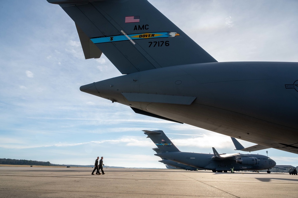 436th OG Aircrew return aircraft to Dover AFB fleet