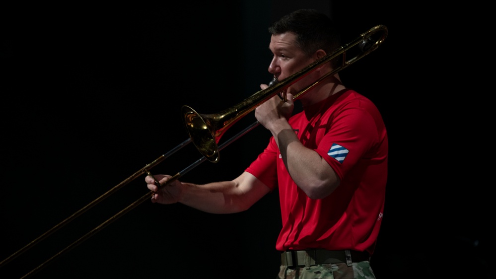 Dogface Brass Band performs at Lyman High School in Florida