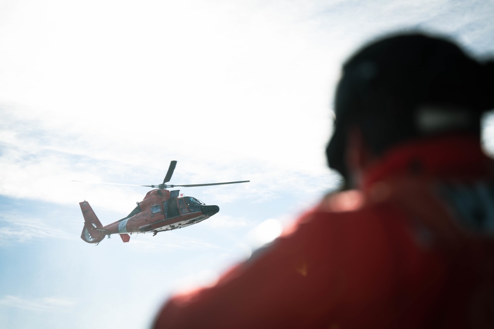 Coast Guard conducts helo ops training in Charleston Harbor