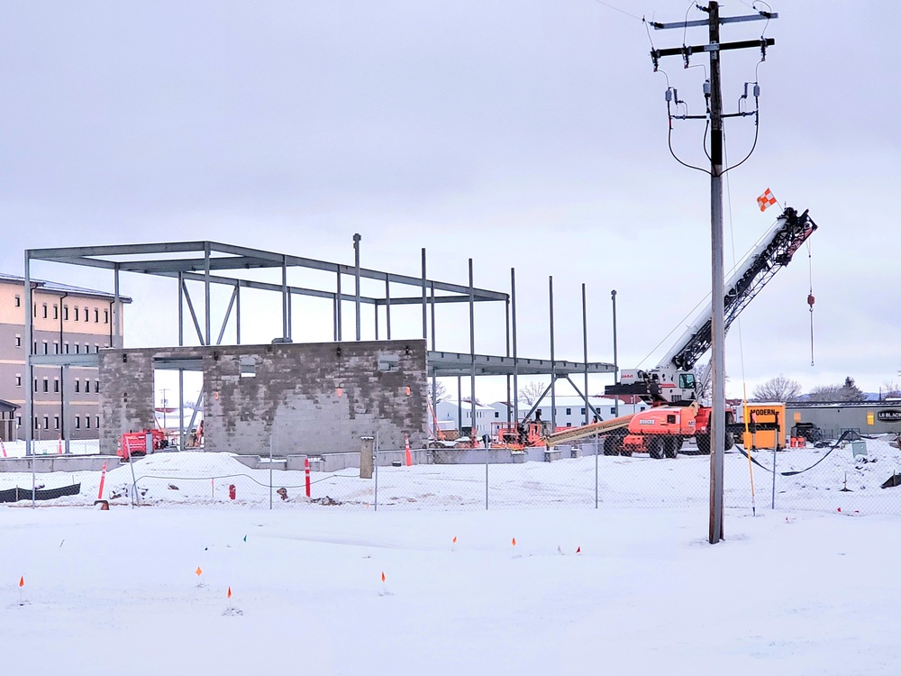 January 2023 construction operations of $11.96 million transient training brigade headquarters at Fort McCoy