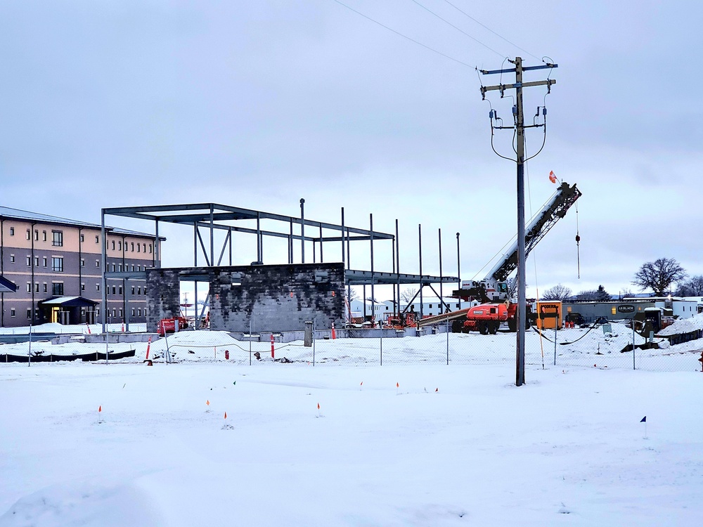 January 2023 construction operations of $11.96 million transient training brigade headquarters at Fort McCoy