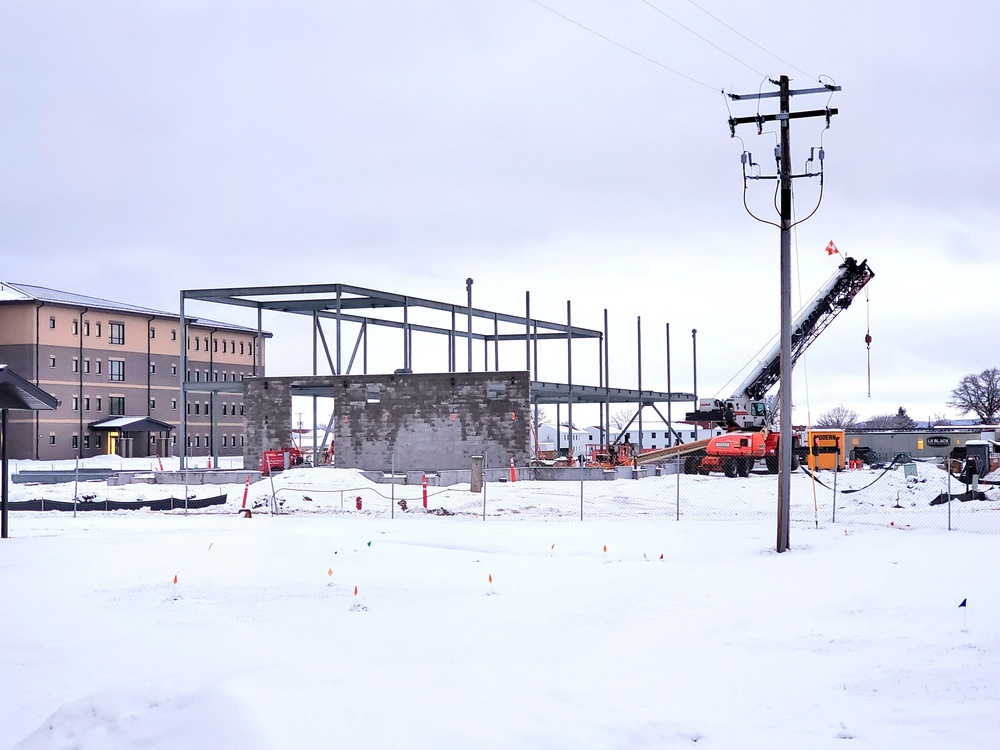 January 2023 construction operations of $11.96 million transient training brigade headquarters at Fort McCoy