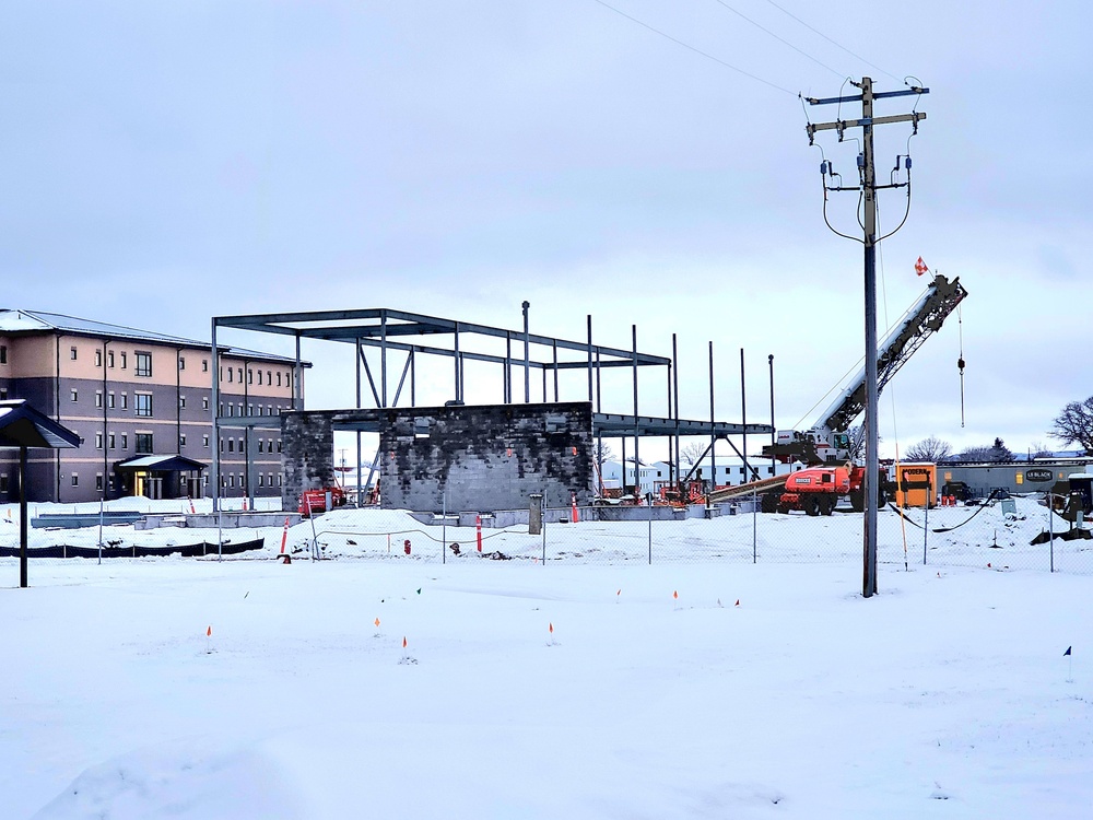 January 2023 construction operations of $11.96 million transient training brigade headquarters at Fort McCoy