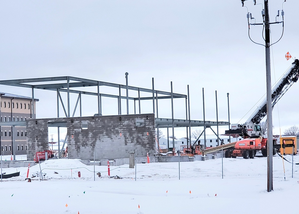 January 2023 construction operations of $11.96 million transient training brigade headquarters at Fort McCoy