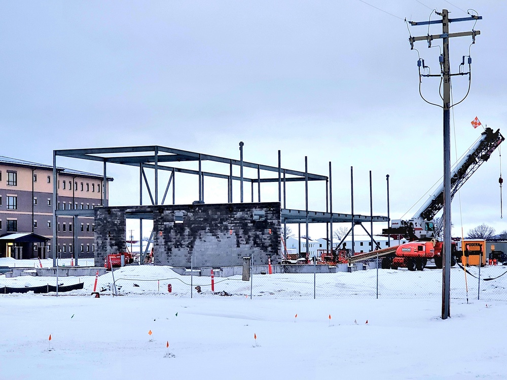 January 2023 construction operations of $11.96 million transient training brigade headquarters at Fort McCoy