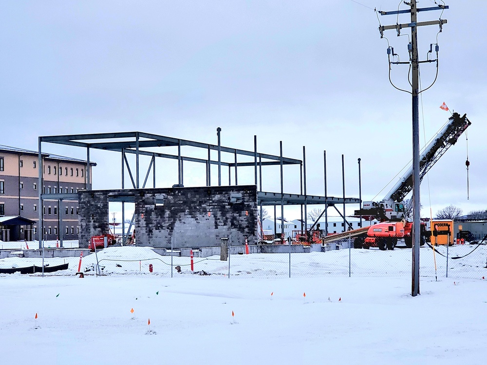 January 2023 construction operations of $11.96 million transient training brigade headquarters at Fort McCoy