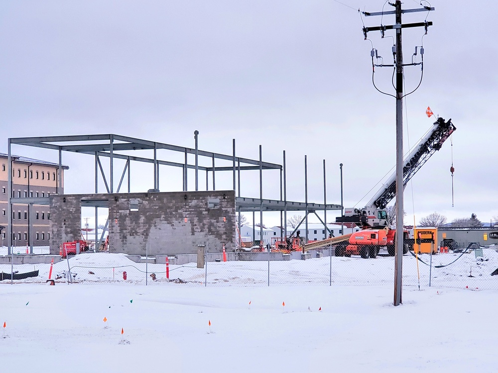 January 2023 construction operations of $11.96 million transient training brigade headquarters at Fort McCoy