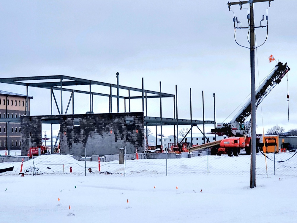 January 2023 construction operations of $11.96 million transient training brigade headquarters at Fort McCoy