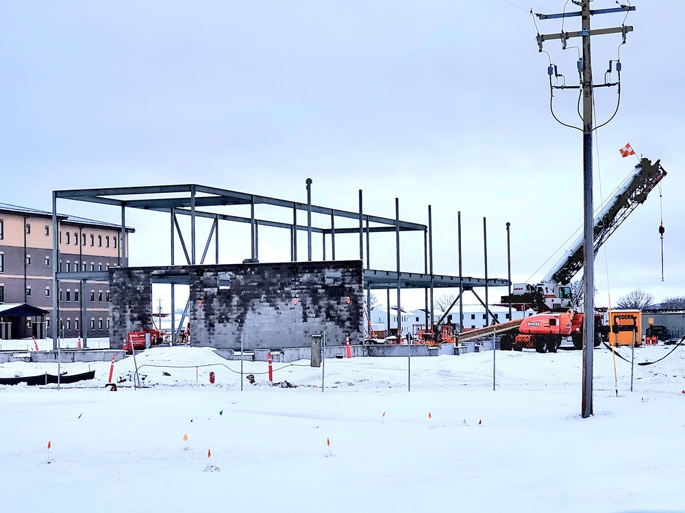 January 2023 construction operations of $11.96 million transient training brigade headquarters at Fort McCoy