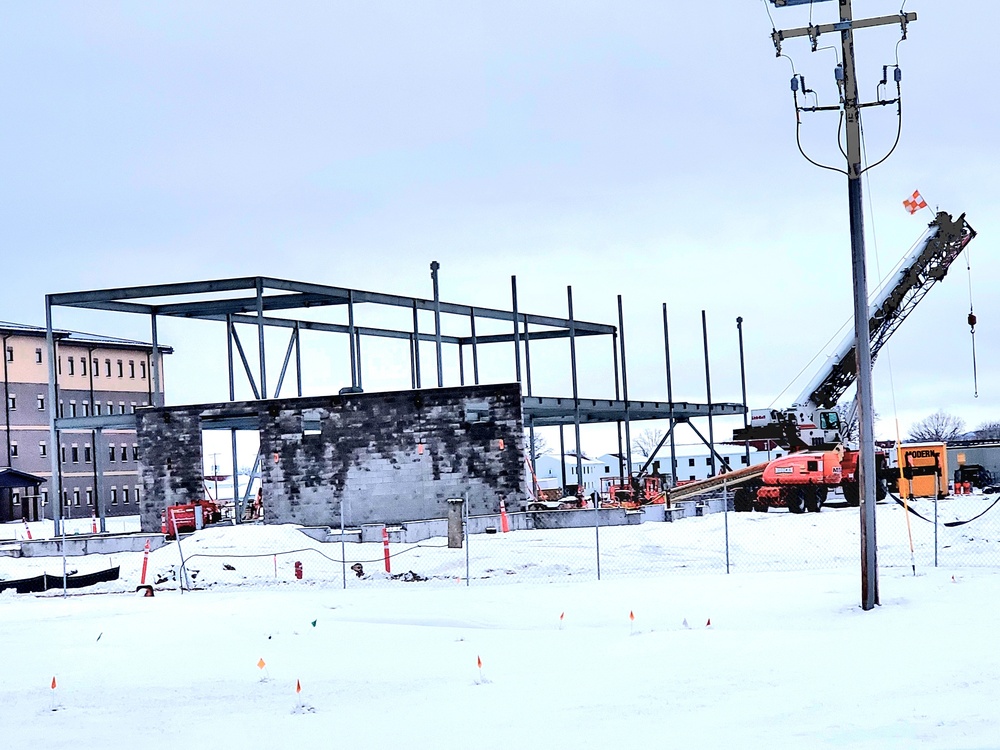 January 2023 construction operations of $11.96 million transient training brigade headquarters at Fort McCoy