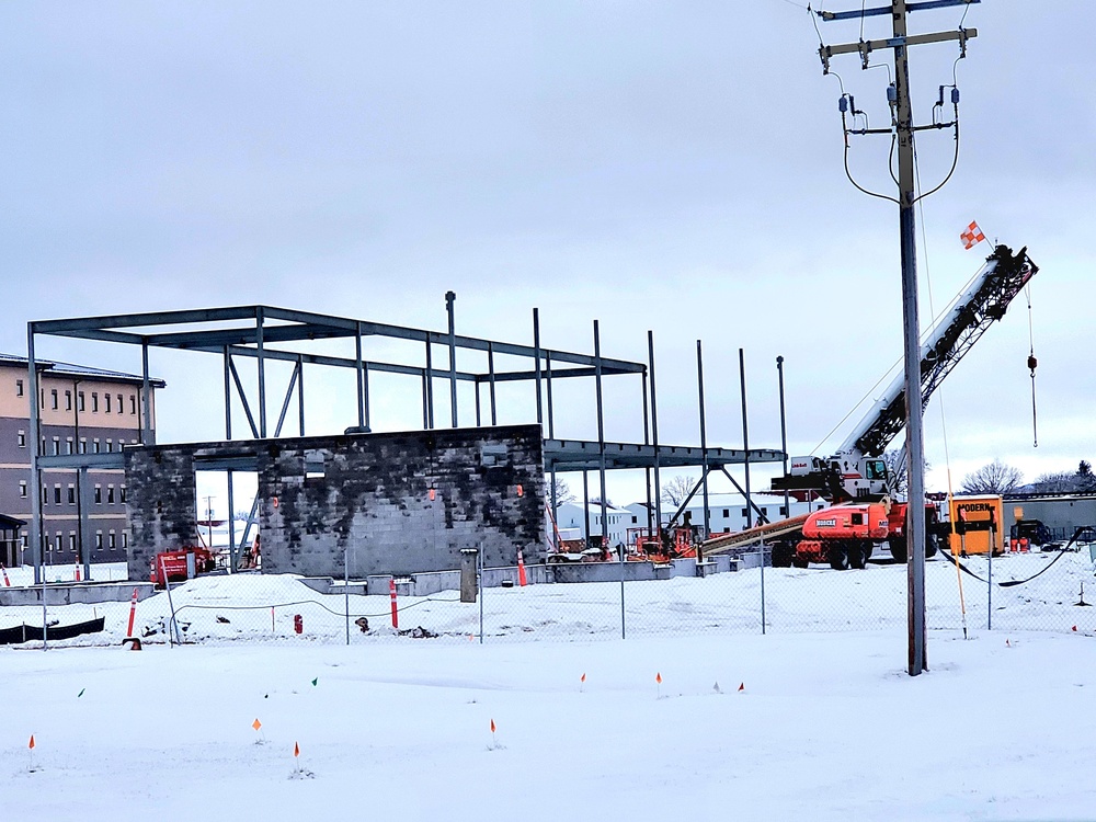 January 2023 construction operations of $11.96 million transient training brigade headquarters at Fort McCoy