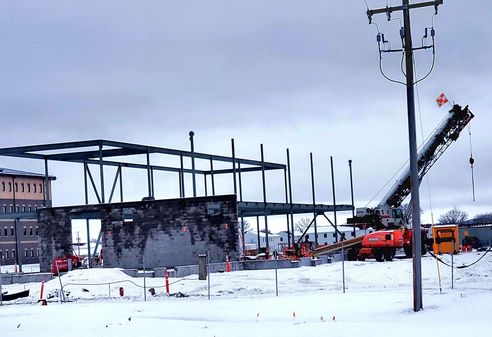 January 2023 construction operations of $11.96 million transient training brigade headquarters at Fort McCoy