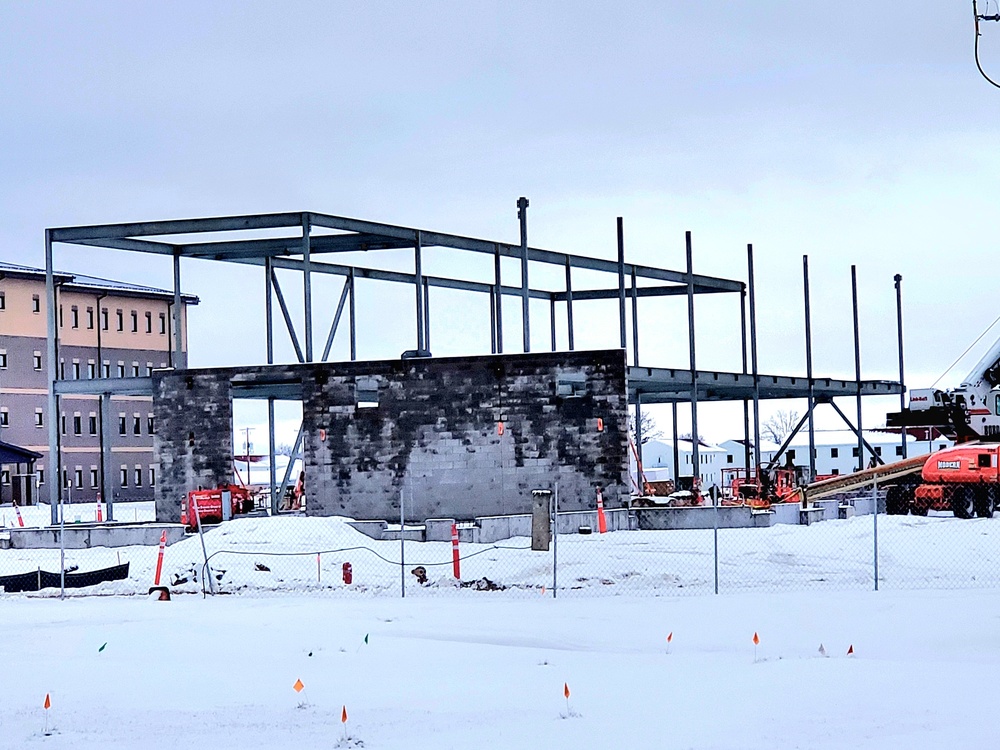 January 2023 construction operations of $11.96 million transient training brigade headquarters at Fort McCoy