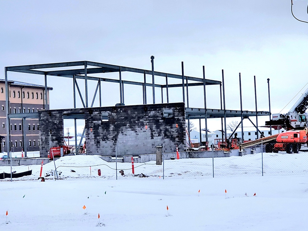 January 2023 construction operations of $11.96 million transient training brigade headquarters at Fort McCoy