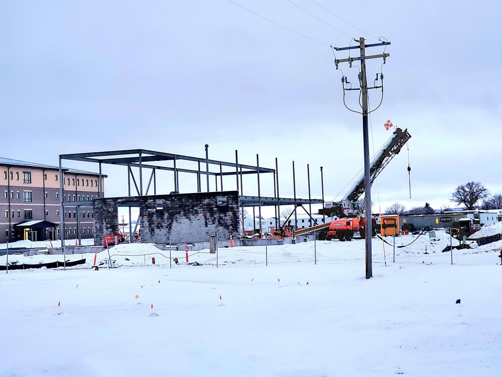 January 2023 construction operations of $11.96 million transient training brigade headquarters at Fort McCoy