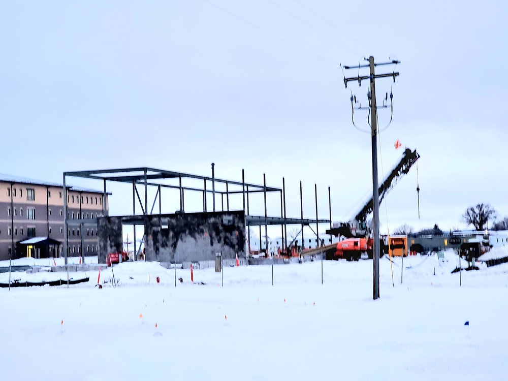 January 2023 construction operations of $11.96 million transient training brigade headquarters at Fort McCoy