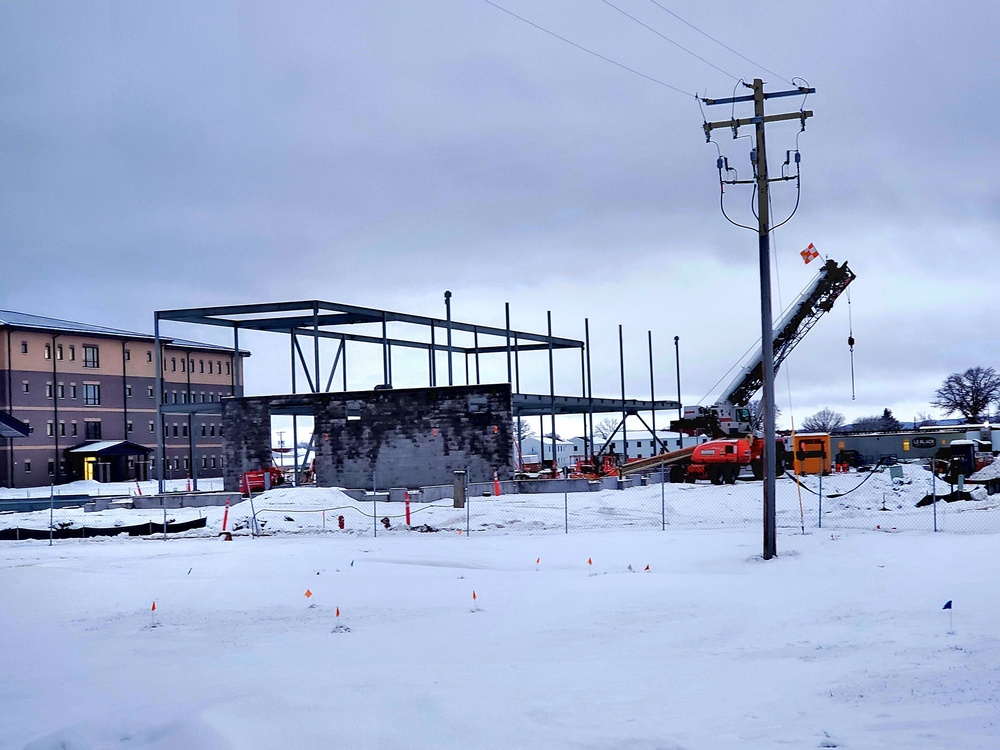 January 2023 construction operations of $11.96 million transient training brigade headquarters at Fort McCoy