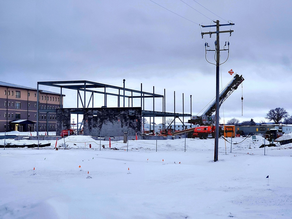 January 2023 construction operations of $11.96 million transient training brigade headquarters at Fort McCoy