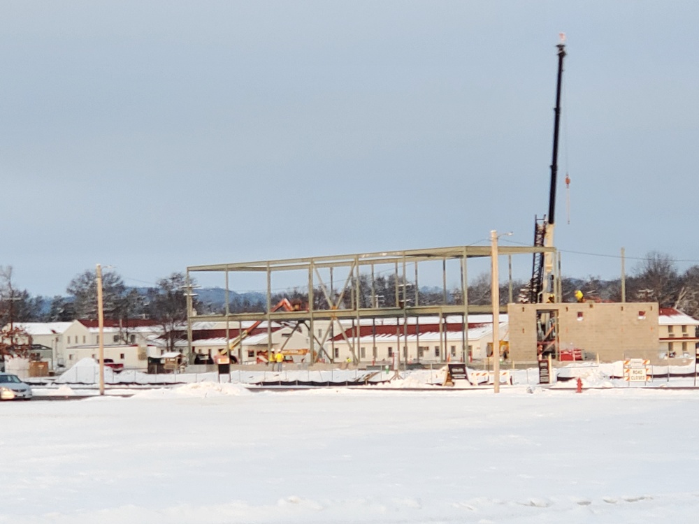 January 2023 construction operations of $11.96 million transient training brigade headquarters at Fort McCoy