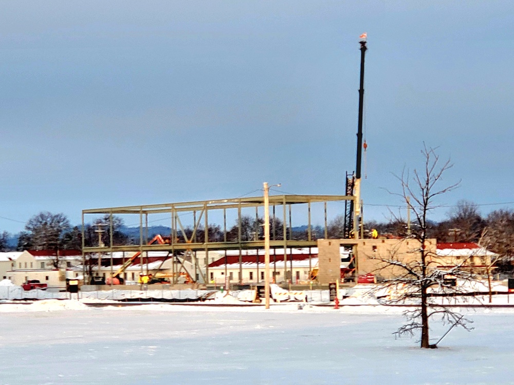 January 2023 construction operations of $11.96 million transient training brigade headquarters at Fort McCoy