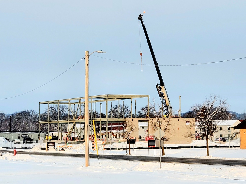 January 2023 construction operations of $11.96 million transient training brigade headquarters at Fort McCoy