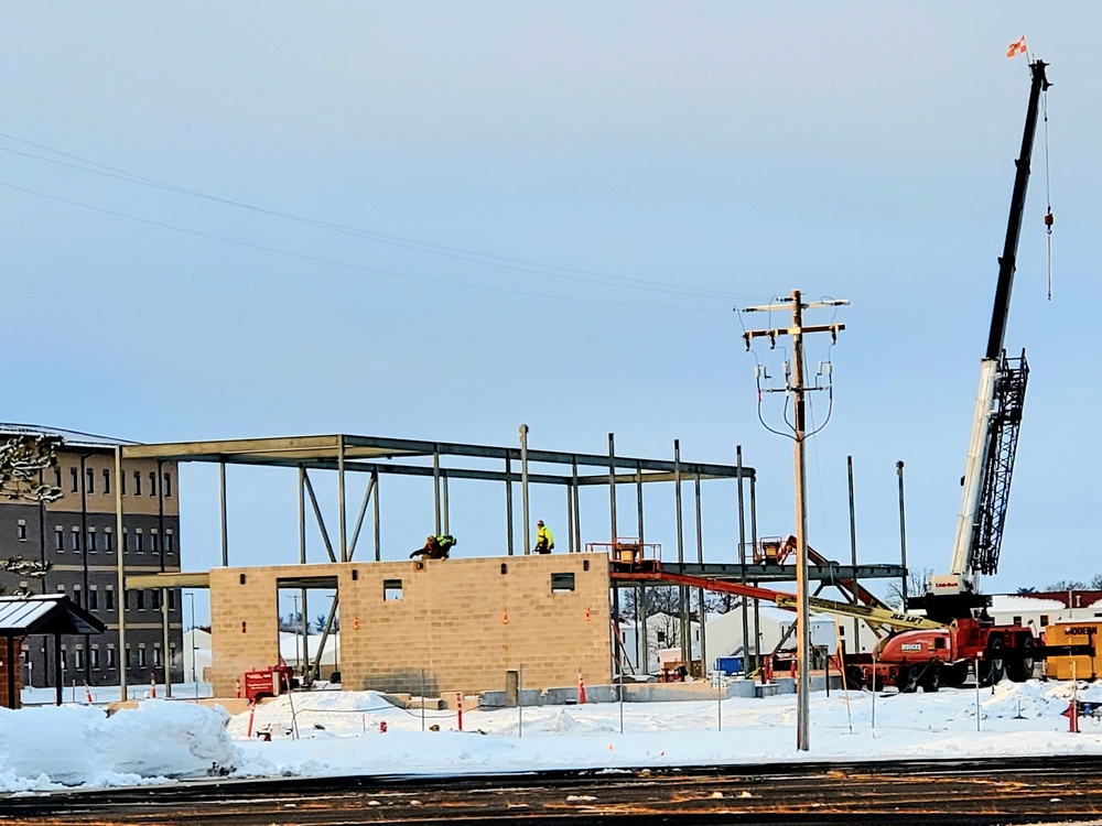 January 2023 construction operations of $11.96 million transient training brigade headquarters at Fort McCoy