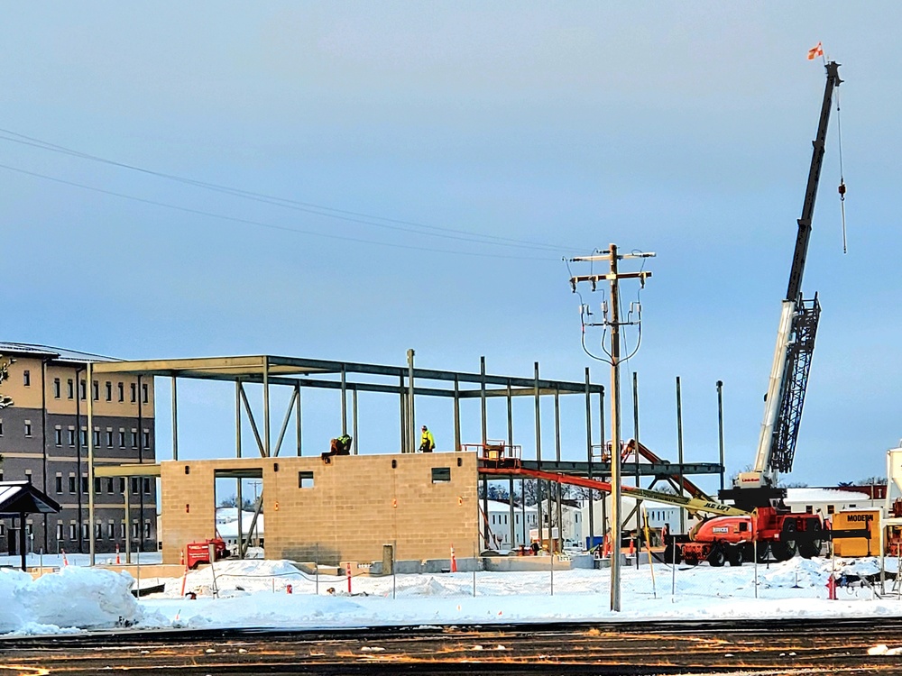 January 2023 construction operations of $11.96 million transient training brigade headquarters at Fort McCoy