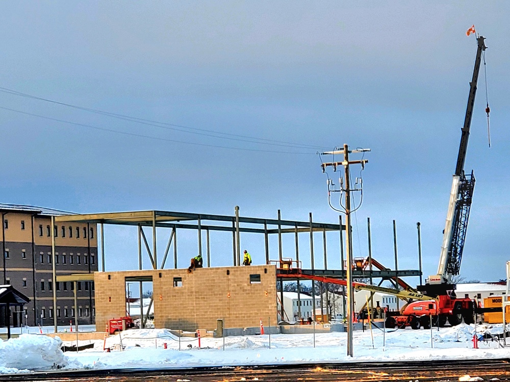 January 2023 construction operations of $11.96 million transient training brigade headquarters at Fort McCoy