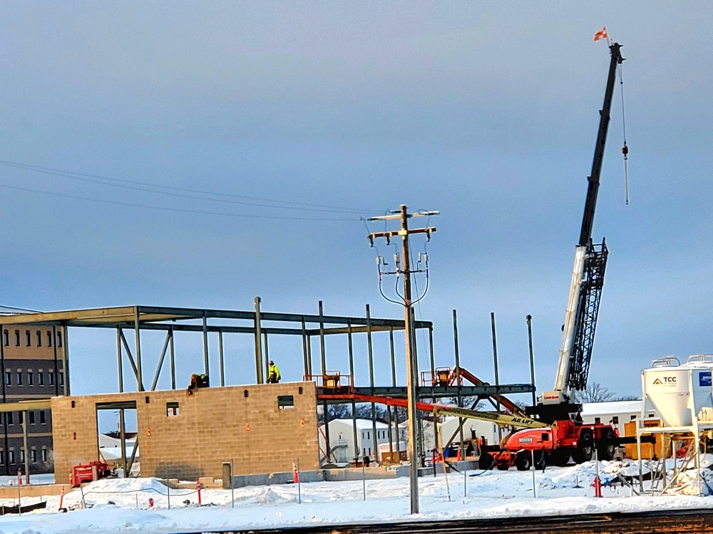 January 2023 construction operations of $11.96 million transient training brigade headquarters at Fort McCoy