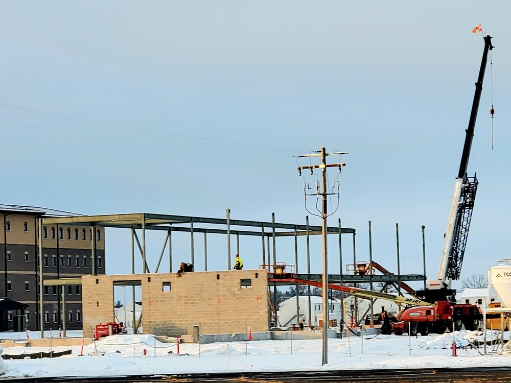 January 2023 construction operations of $11.96 million transient training brigade headquarters at Fort McCoy