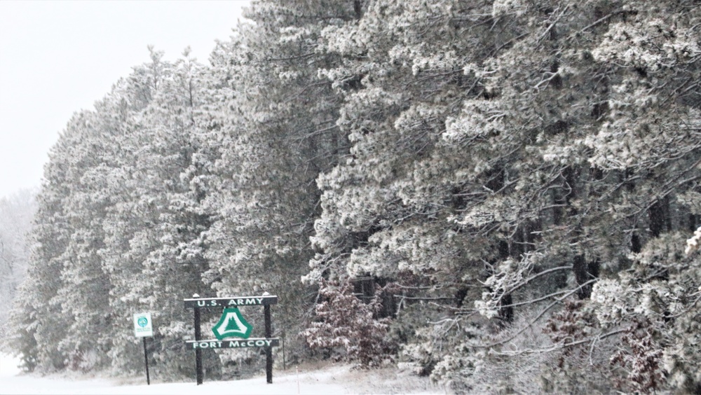 January 2023 snow scenes at Fort McCoy