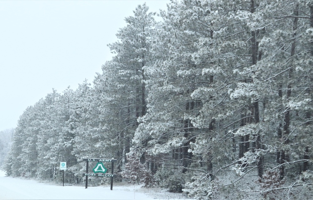 January 2023 snow scenes at Fort McCoy