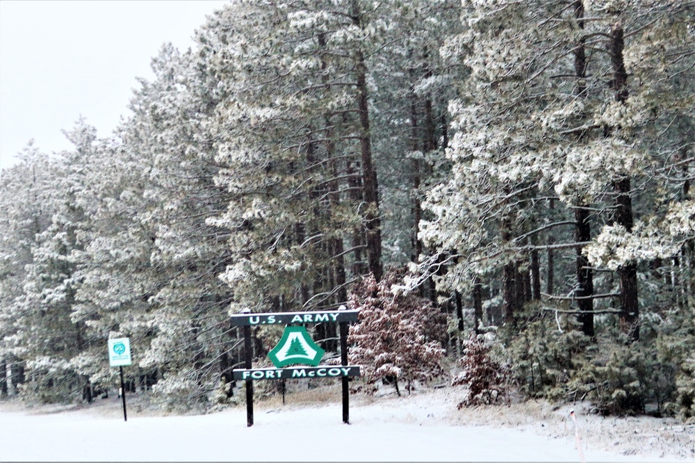 January 2023 snow scenes at Fort McCoy