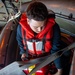 Sailor Refuels A RHIB